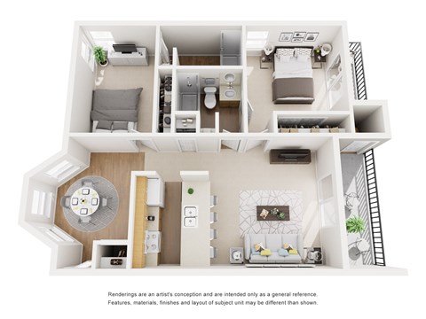 C Floor Plan at Ascent on Spence, Tempe